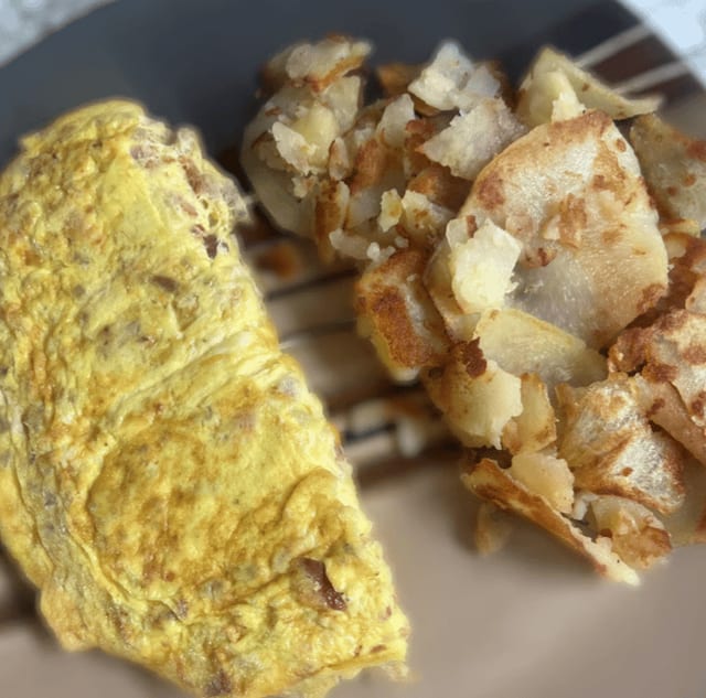 Meat Lovers Traditional Omelette.
