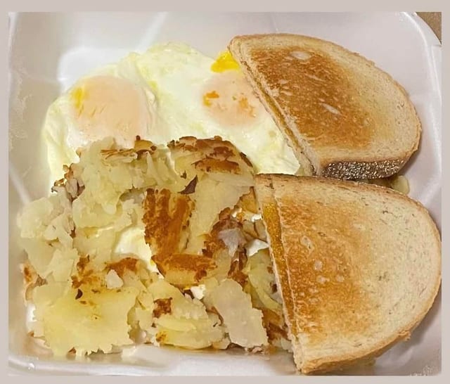 (2) Eggs & Potatoes.
